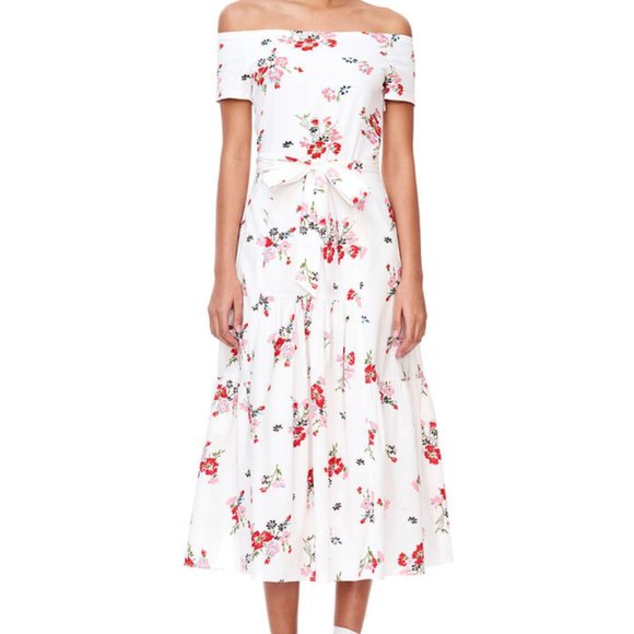 On OR Off shoulders: Rebecca Taylor Marguerite Floral Dress, XS (LIKE NEW!) - Picture 4 of 14